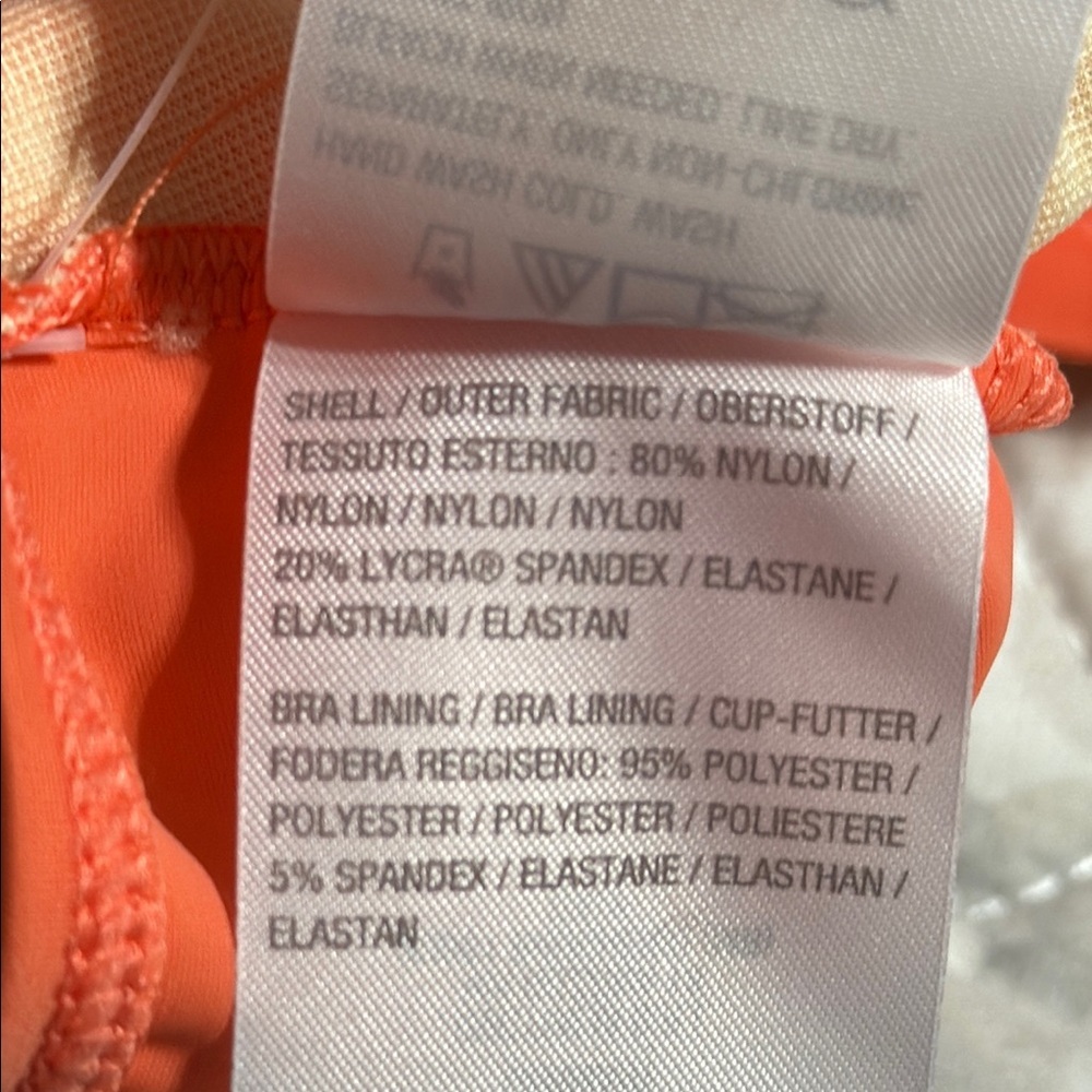 NWT Vibrant Orange women’s One Piece Swimsuit 12 - Picture 8 of 11